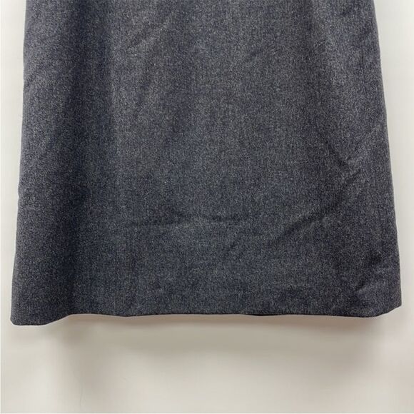 Vintage Pendleton 1950s 100% Virgin Wool A-Line Midi Skirt Academia Grey Size 2 - Picture 4 of 8
